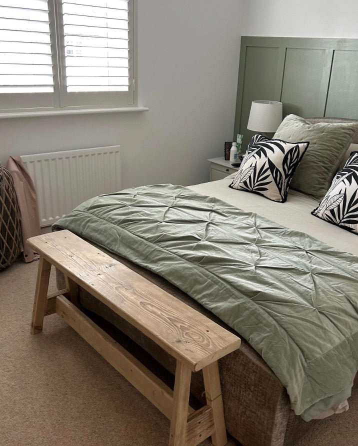 Beautiful Handmade Rustic End of Bed Bench