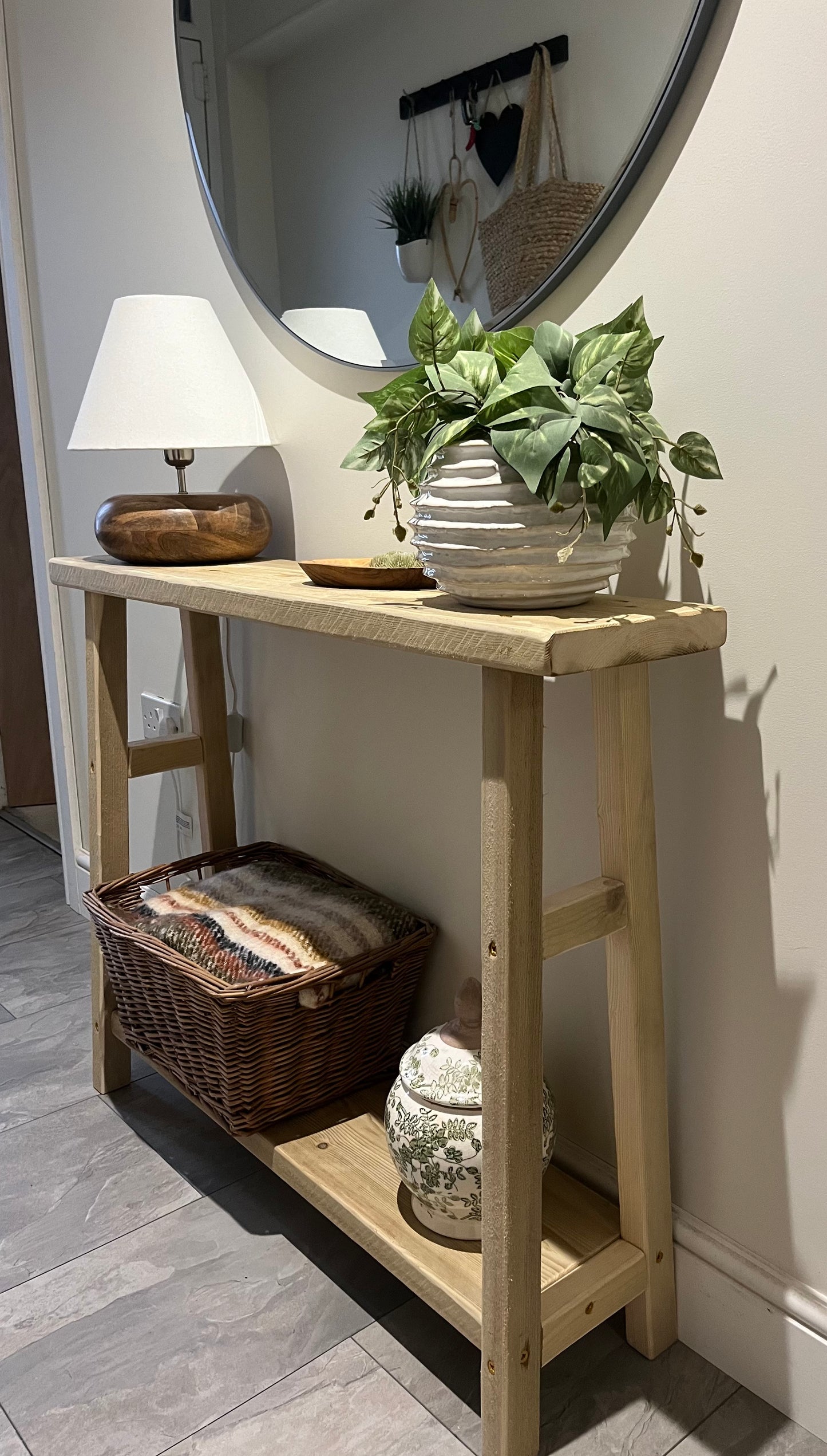 Rustic console Table